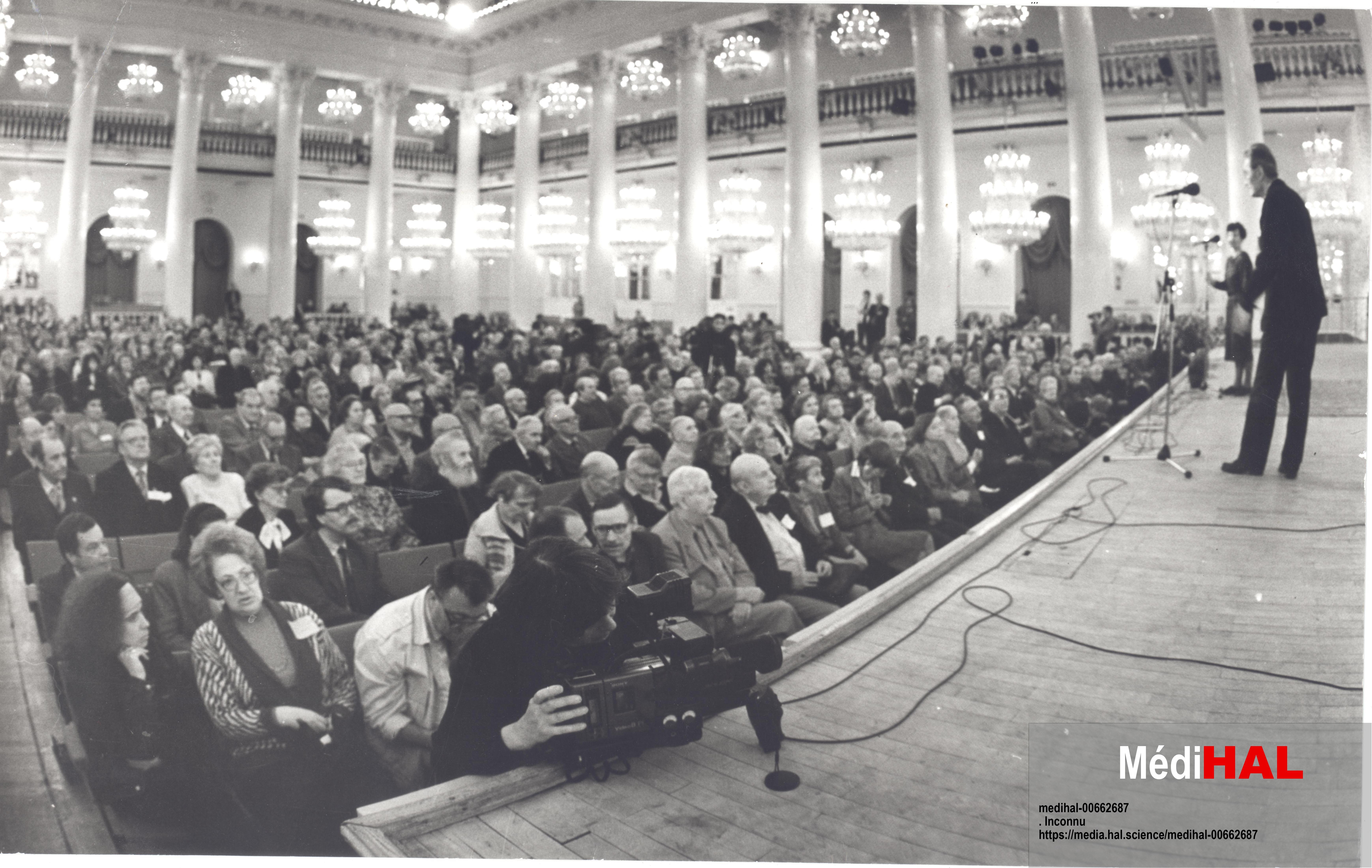 Photographie de Chauvin, Conférence "Résistance dans le goulag" (1992)