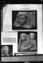Plaque de loculi avec deux époux en buste, inscription palmyrénienne (Asia septembre 1941 p.506 et suivante fig.6); extrait de l'art. de Ingholt, "The Oldest Known Grave-Relief from Palmyra ", Acta Archaeologica 1930, p. 191-194 (Palmyre, Syrie)